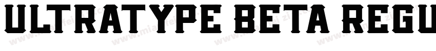 Ultratype Beta Regul字体转换
